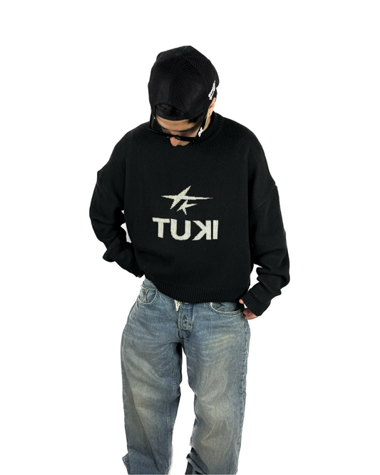 SWEATER "NEW BEGINNING" BLACK