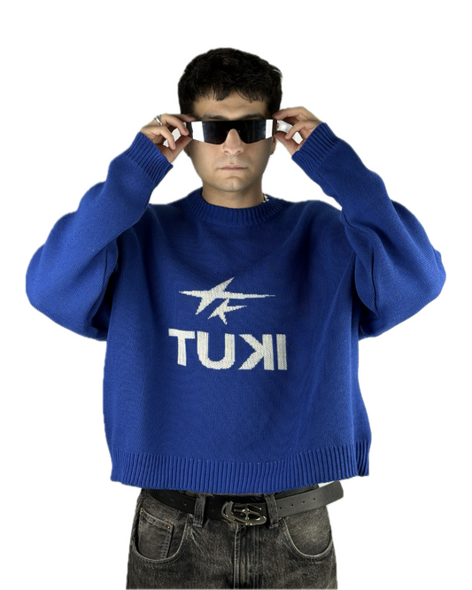 SWEATER "NEW BEGINNING" BLUE