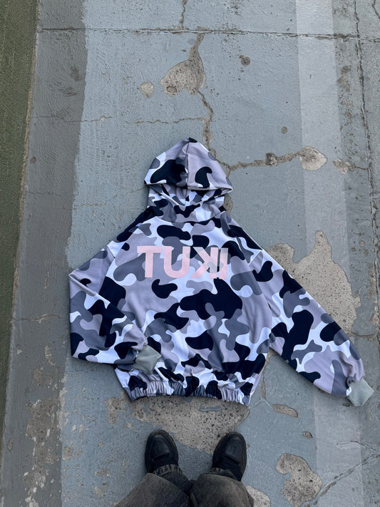 HOODIE CAMO B&W